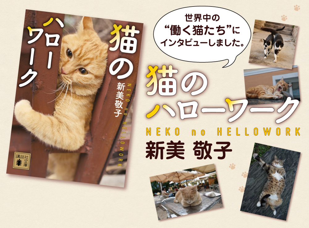 新美敬子 猫のハローワーク 特設サイト 講談社文庫