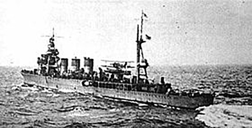 軽巡洋艦　阿武隈（旗艦）
